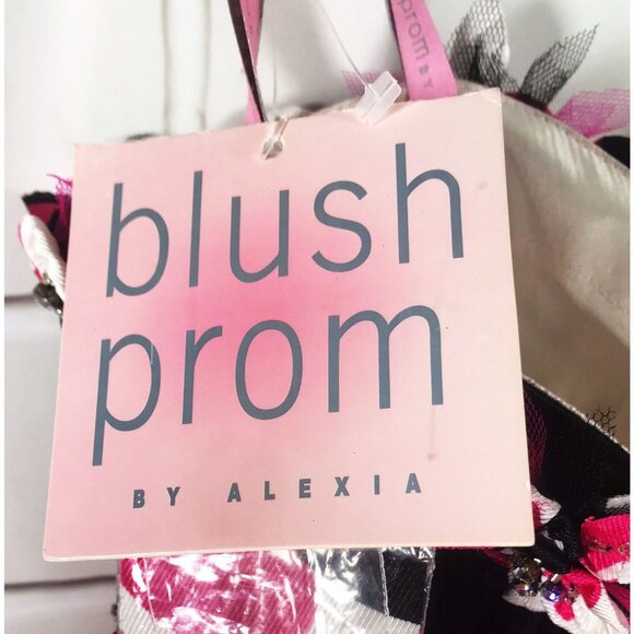 NWT Blush Prom By Alexia Formal Cocktail Evening Floral Tulle Gown Dress Size 2 - Picture 7 of 9